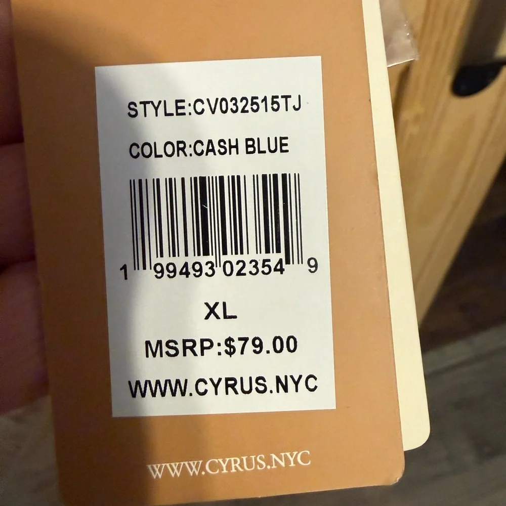 Cyrus Soft Blue Cable Knit Sweater - Picture 6 of 10